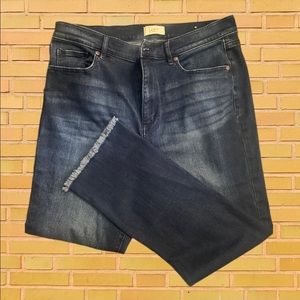 Loft Outlet High Rise Straight Leg Jeans